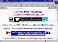 Carolina Banner Exchange web site home page