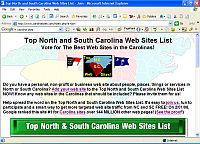 Top North Carolina and South Carolina Web Sites List