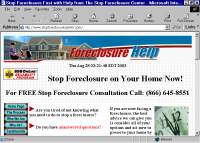 Home page of Stop Foreclosure Center in Lillian, Alabama